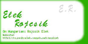 elek rojcsik business card